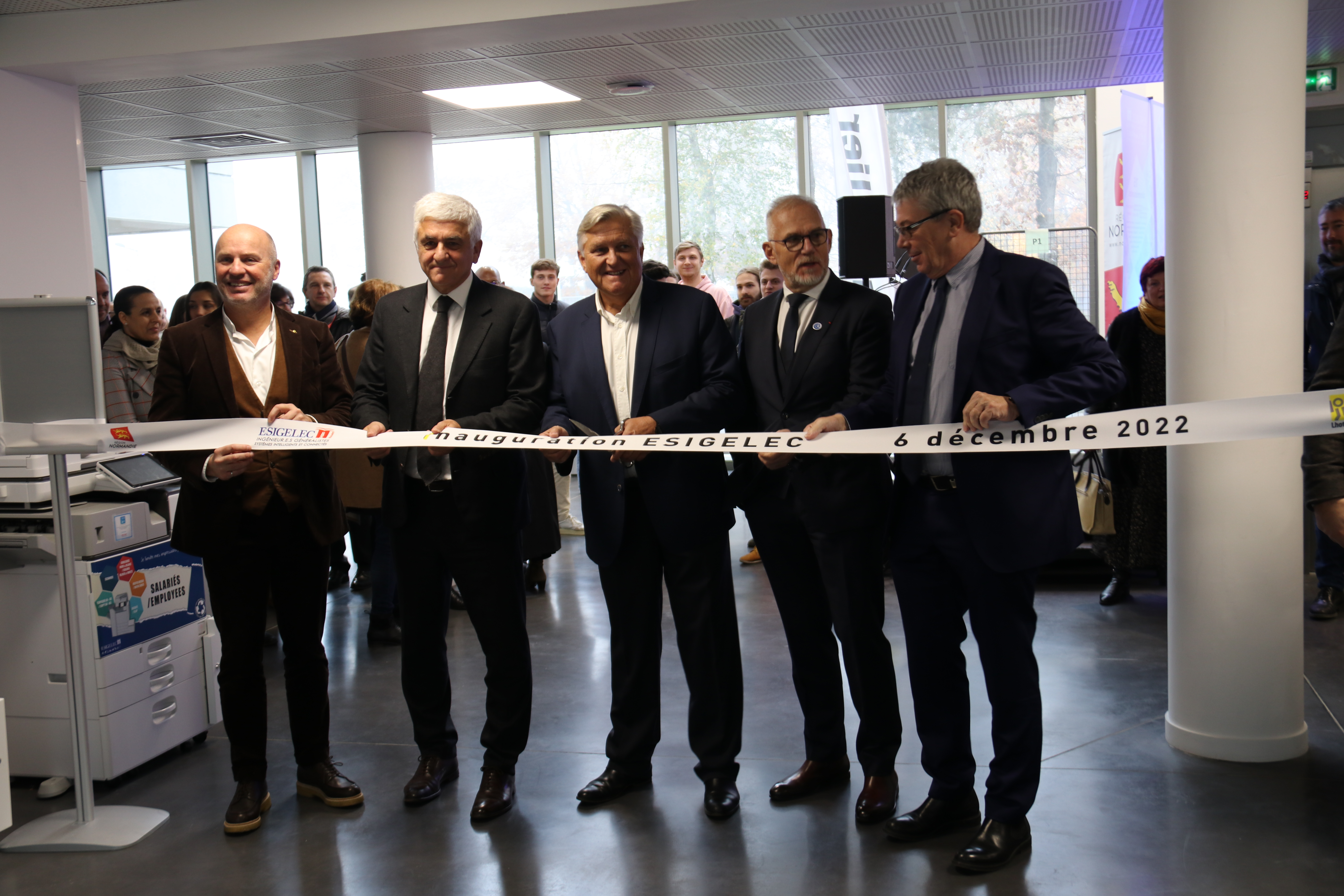 L’ESIGELEC inaugure un nouveau bâtiment de 2300 m²
